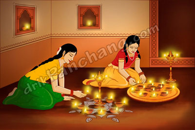 Girls Lightening Karthigai Deepam