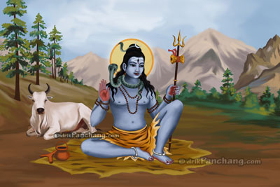Lord Shiva on Kailash Parvat